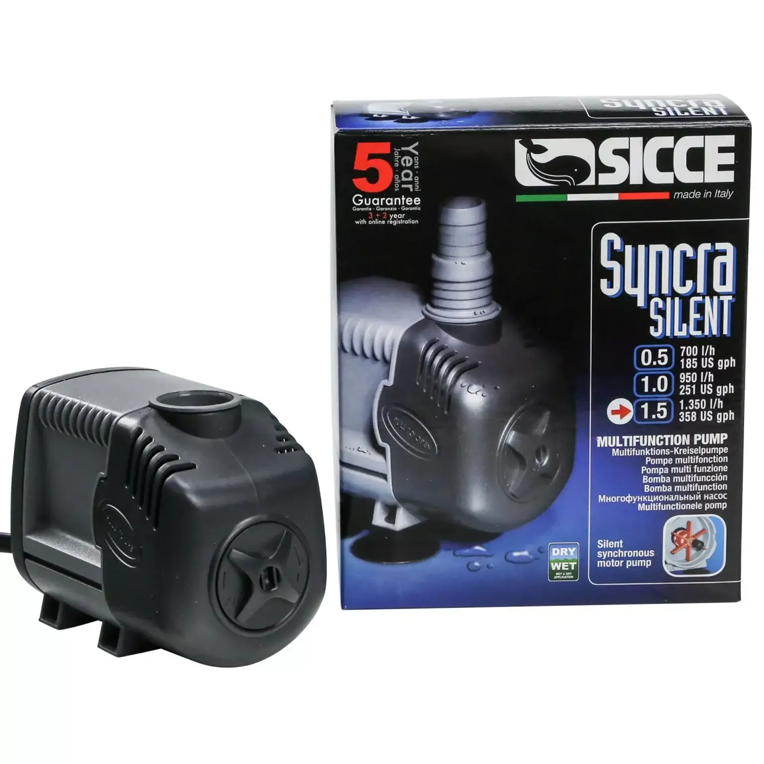 Sicce Syncra Silent 1.5 AC aquarium return pump
