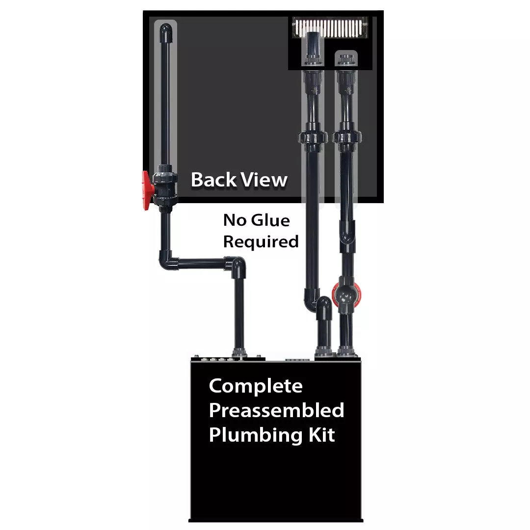 Preassembled plumbing kit for the Innovative Marine NUVO EXT 50 complete reef system
