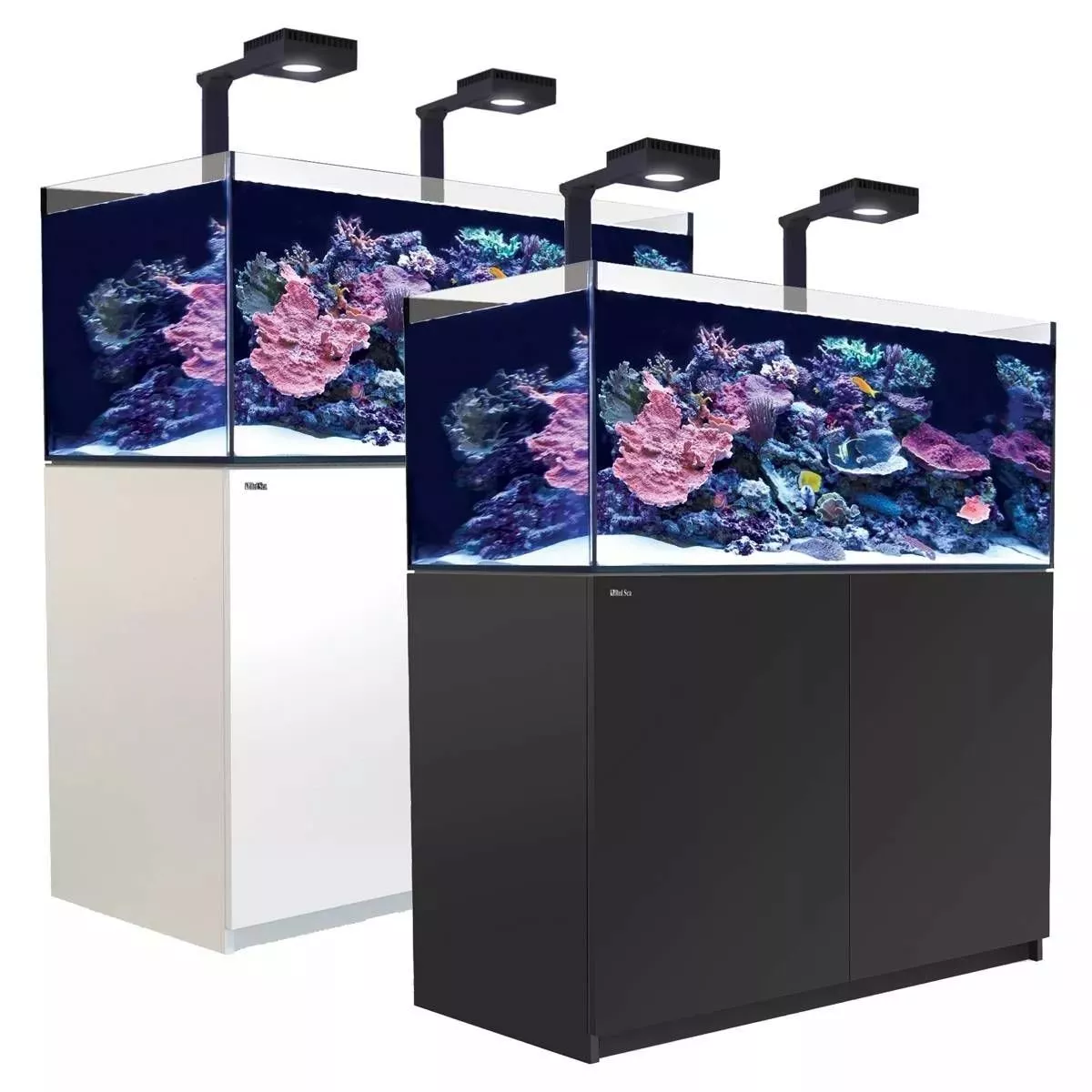 Black and white Red Sea Reefer MAX 425 G2+ reef aquarium systems