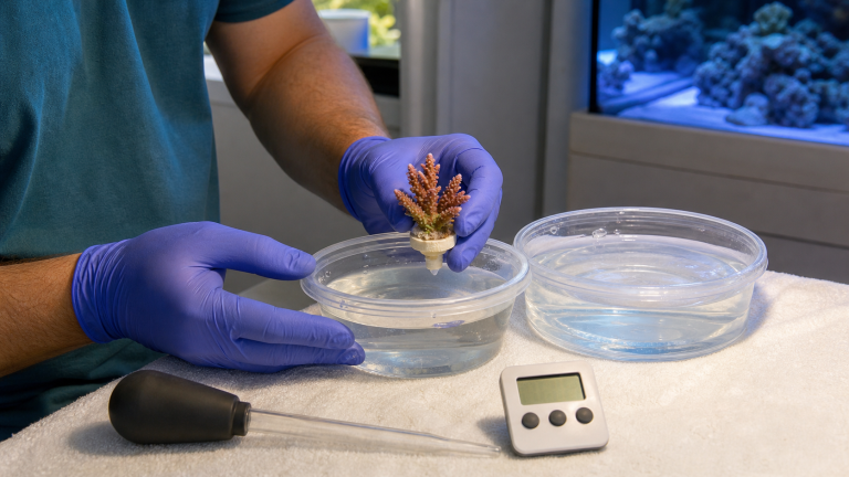 Read more about the article How to Dip and Quarantine New Coral
