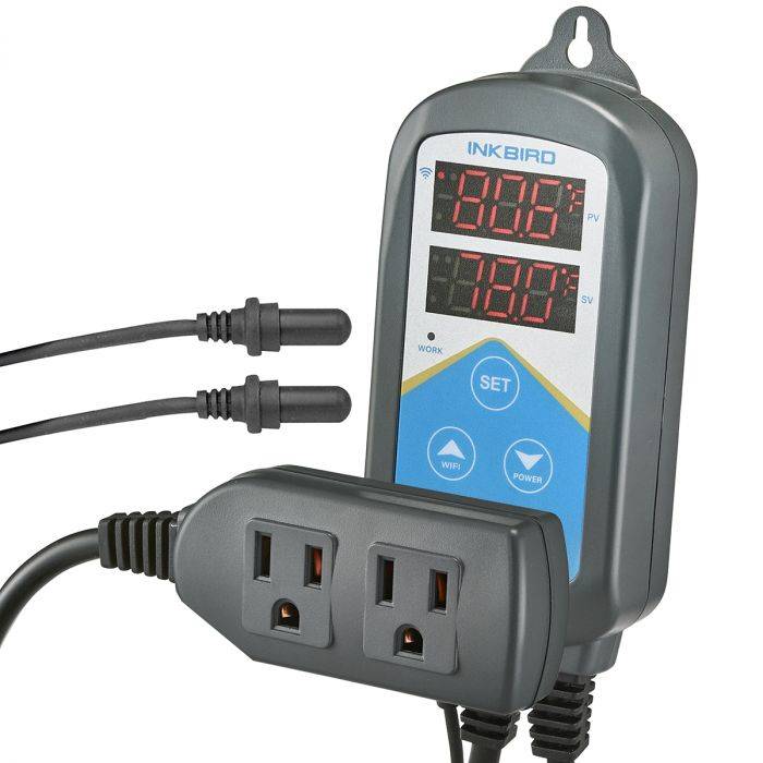 Inkbird ITC-306A WiFi aquarium heater controller with dual probes and two heating outlets