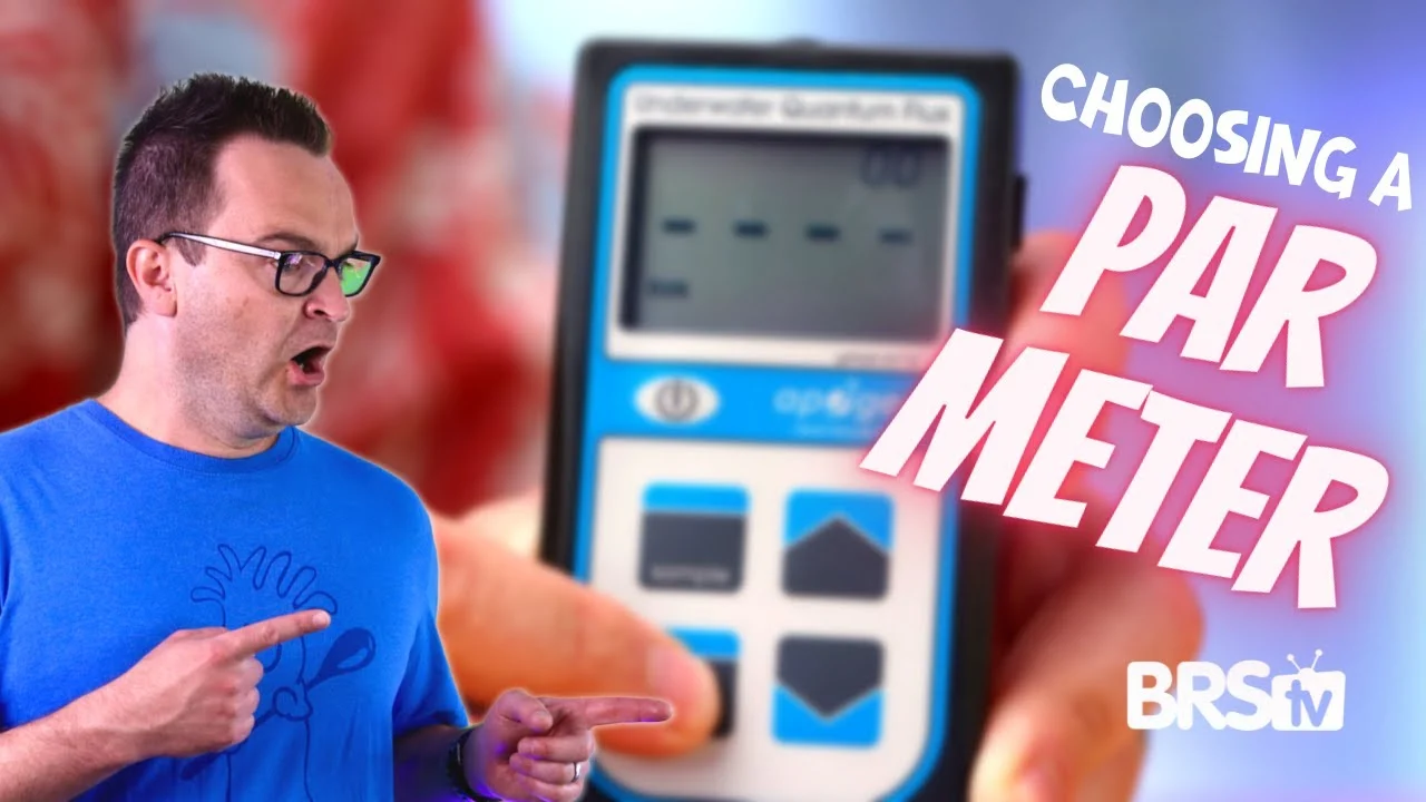 YouTube thumbnail: Keep Coral Happy and Dial In Your Reef Tank Lights With a PAR Meter!